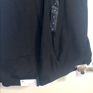 Ladies black ankle length pants.